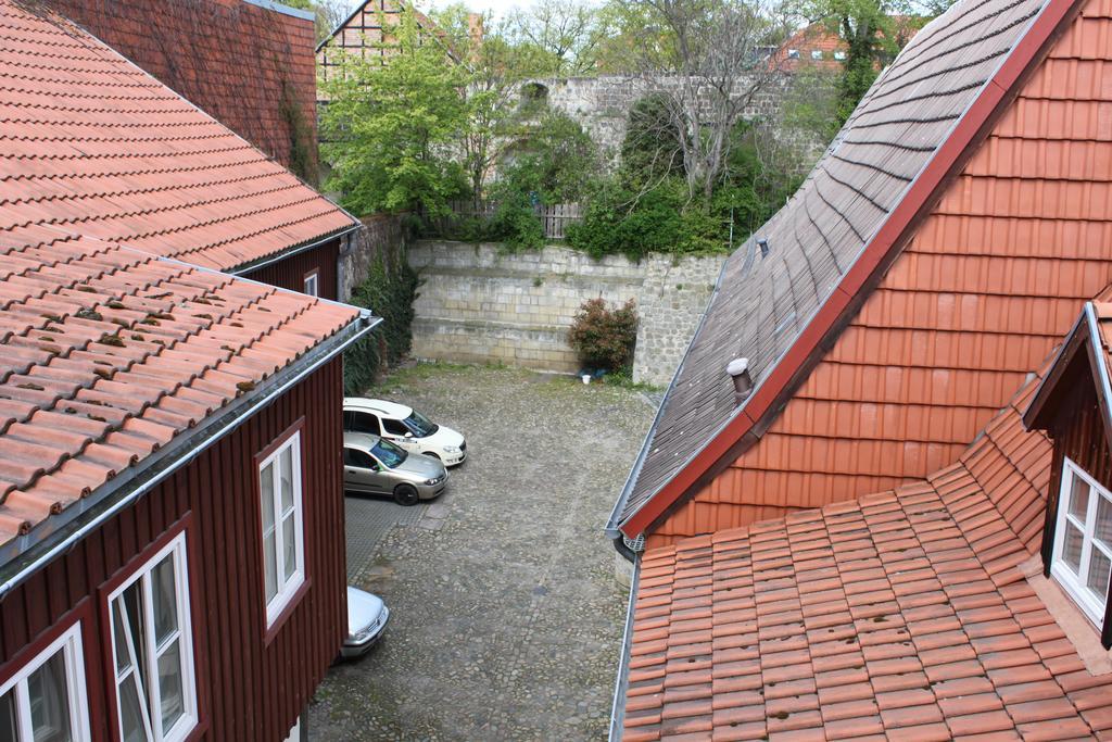 Ferienwohnungen Im Alten Handelshof Quedlinburg Exteriör bild